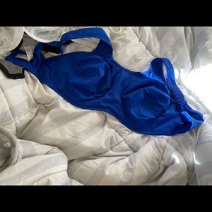 Royal blue Wacoal underwire 34g sports bra